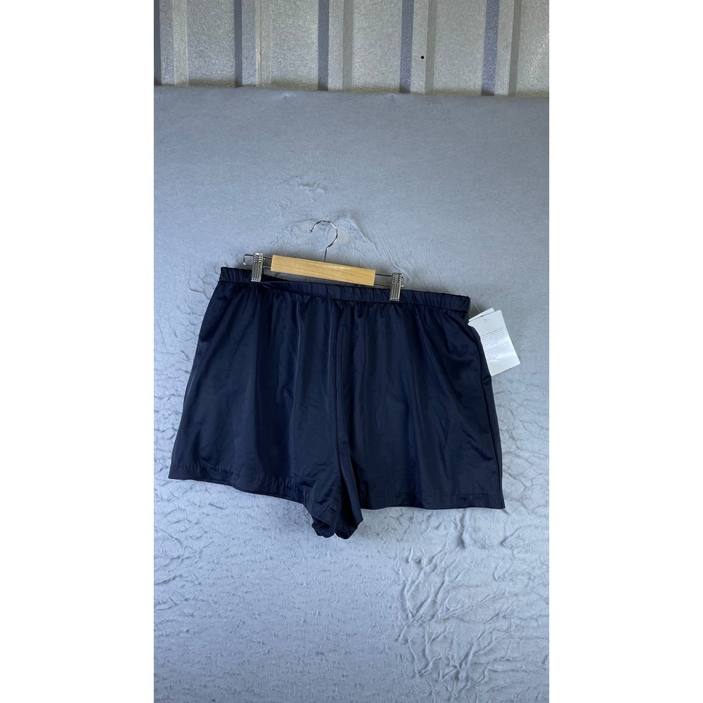 Azul Swim Shorts Mens 18 Black New Solid Elastic Waist 6JLEC56M